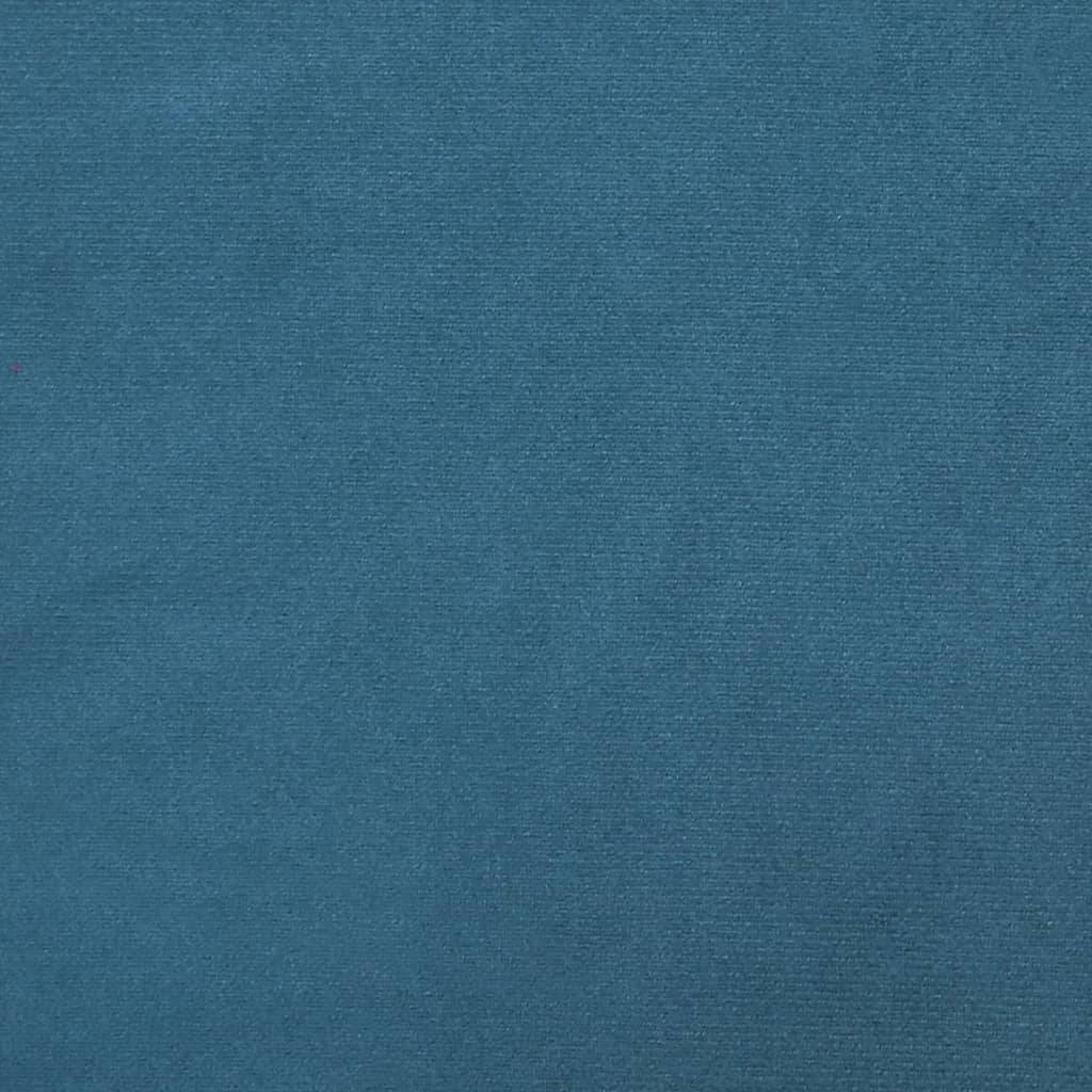 Chaise longue | Transat | Bain de soleil avec coussins bleu velours - Image 7