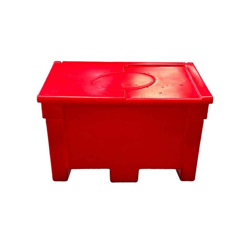 Bac à sable incendie/ à sel de déneigement 200l-lot de 6-plast'up rotomoulage - Imagen 1