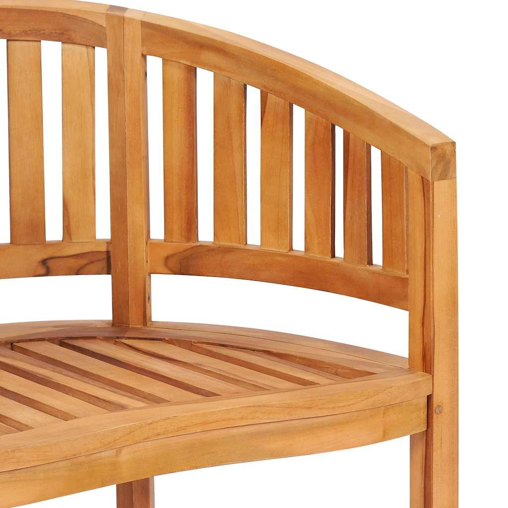 Chaises en forme de banane bois de teck naturel 68 x 52 x 86 cm (lot de 2) - PANGIVO - Image 8
