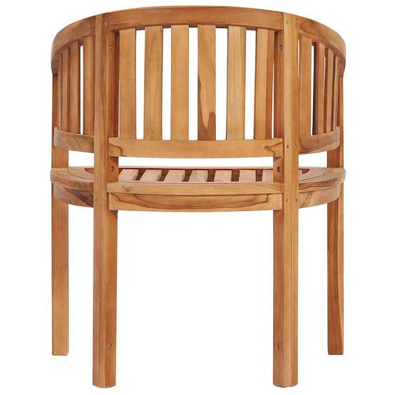 Chaises en forme de banane bois de teck naturel 68 x 52 x 86 cm (lot de 2) - PANGIVO - Image 6