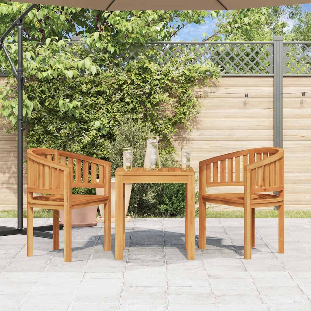 Chaises en forme de banane bois de teck naturel 68 x 52 x 86 cm (lot de 2) - PANGIVO - Image 3