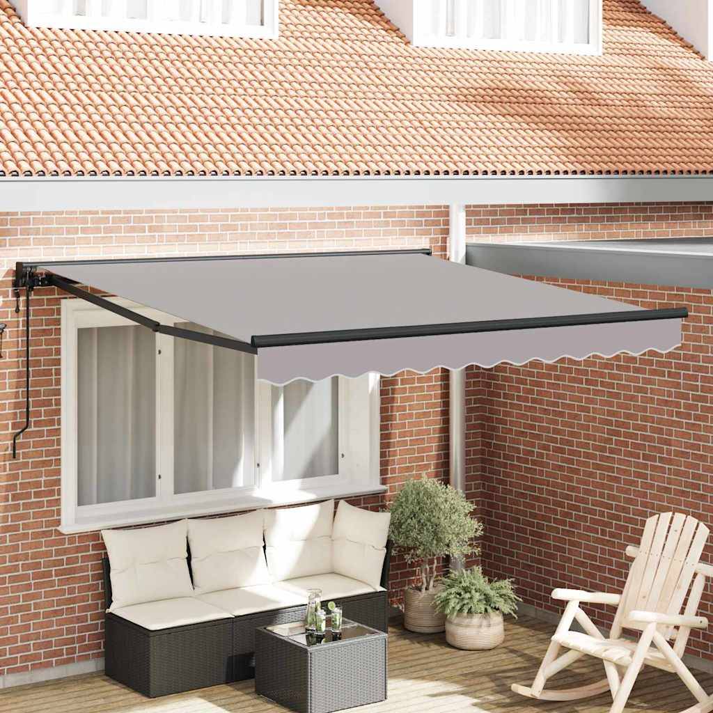 Maison Chic - Store banne | Auvent Rétractable Gris clair 300 x 250 cm Polyester et métal Maison Chic - Image 2