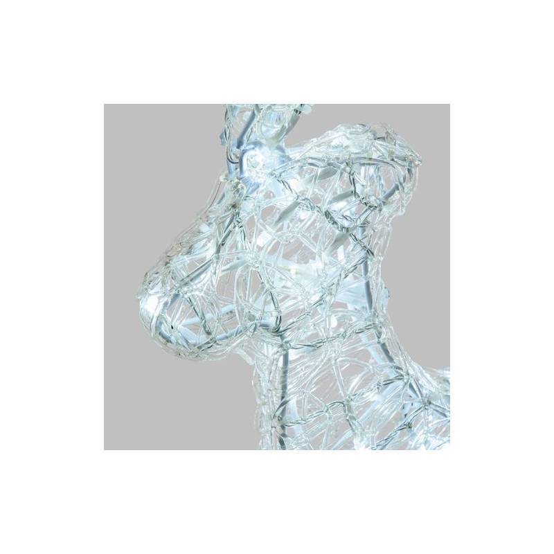 Lotti - Renne lumineux 3D H60cm 120 LED blanc froid Fixe 31V extérieur Lotti - Imagen 5