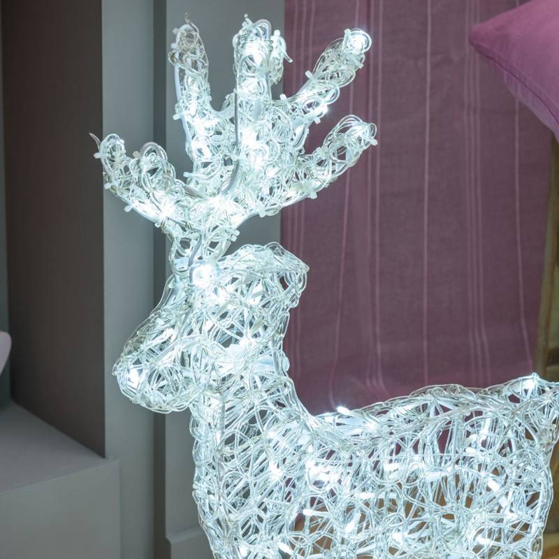 Lotti - Renne lumineux 3D H60cm 120 LED blanc froid Fixe 31V extérieur Lotti - Imagen 7