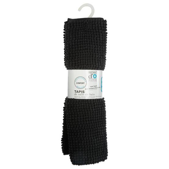 Tapis de Salle de Bain "Chenille" 50x80cm Noir - Image 4
