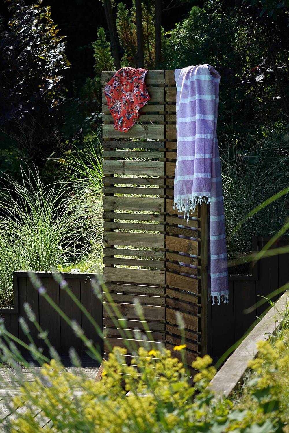 Jardipolys - Brise-vue pliant LIGN Z 80 x 180 cm, ép.1,6cm - pin classe 3 FSC ® Jardipolys - Imagen 3
