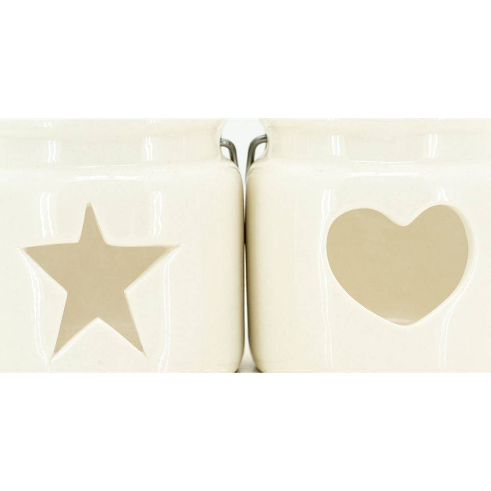 Aubry Gaspard - Photophore en verre teinté Noel (Lot de 2) - Imagen 4
