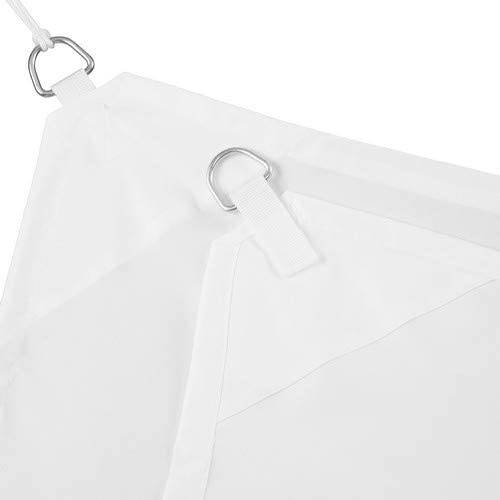 Helloshop26 - Voile d'ombrage rectangle 3 x 4 m blanc - Imagen 2