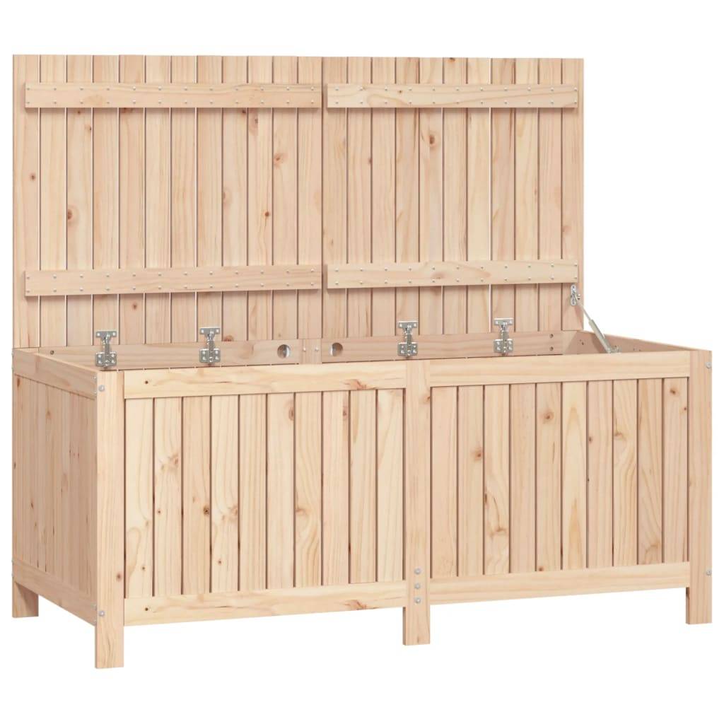 Helloshop26 - Coffre boîte meuble de jardin rangement 147 x 68 x 64 cm bois massif de pin - Imagen 1