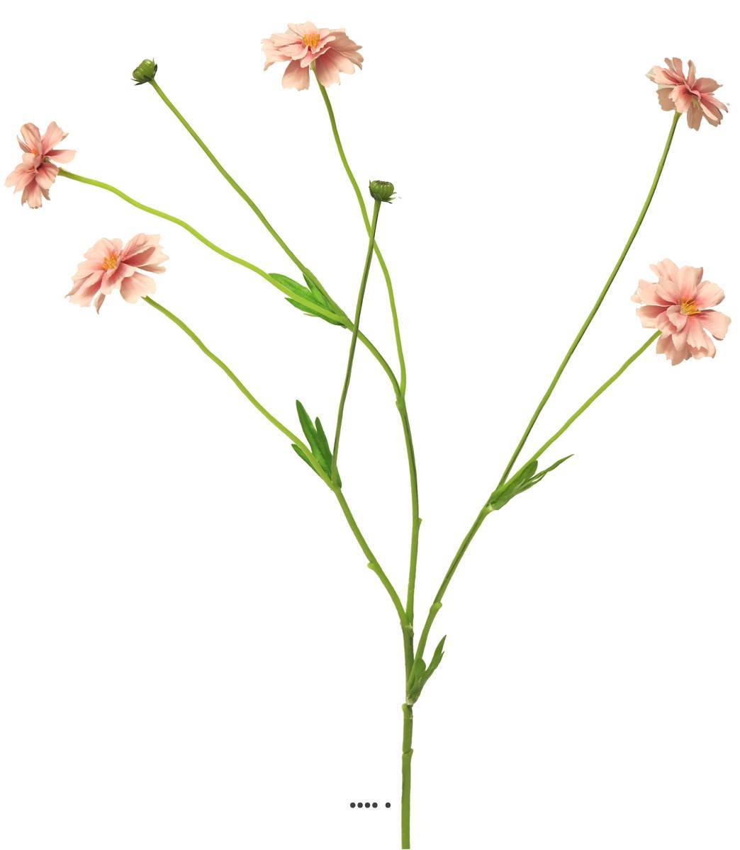 Artificielles - Centaurée artificielle, 3 ramures, H 64 cm Rose - BEST - couleur: Rose - Imagen 2