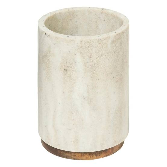 Pot à Brosses à Dents Design "Côme" 10cm Beige