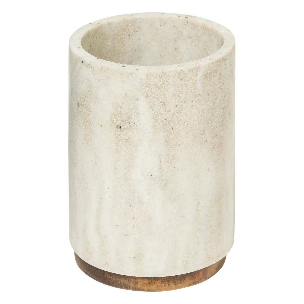 Pot à Brosses à Dents Design "Côme" 10cm Beige