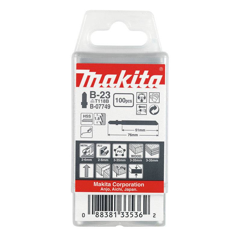 Makita - Lot 100 Lames de scie sauteuse MAKITA B -07749- B23 - 1,8 x 51mm Makita - Imagen 2