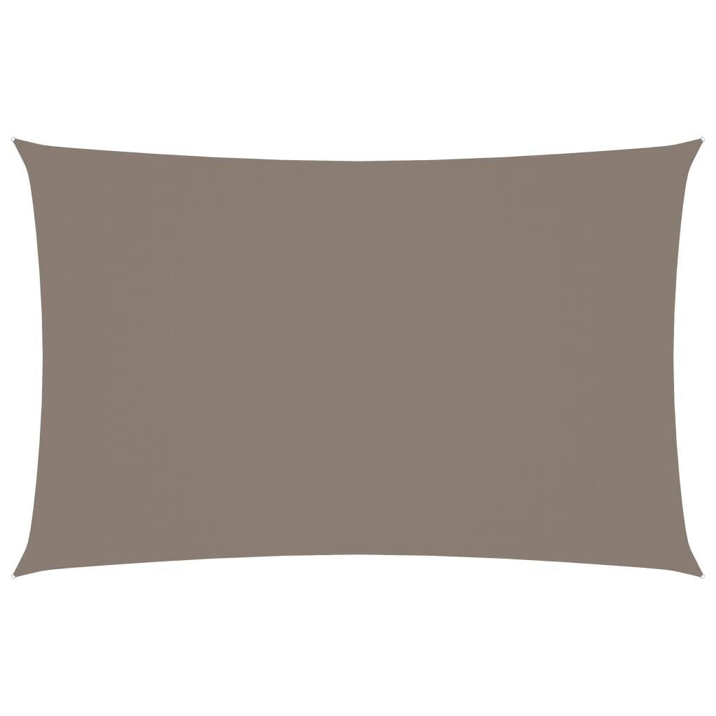 Helloshop26 - Voile d'ombrage parasol tissu oxford rectangulaire 4 x 7 m taupe - Imagen 1