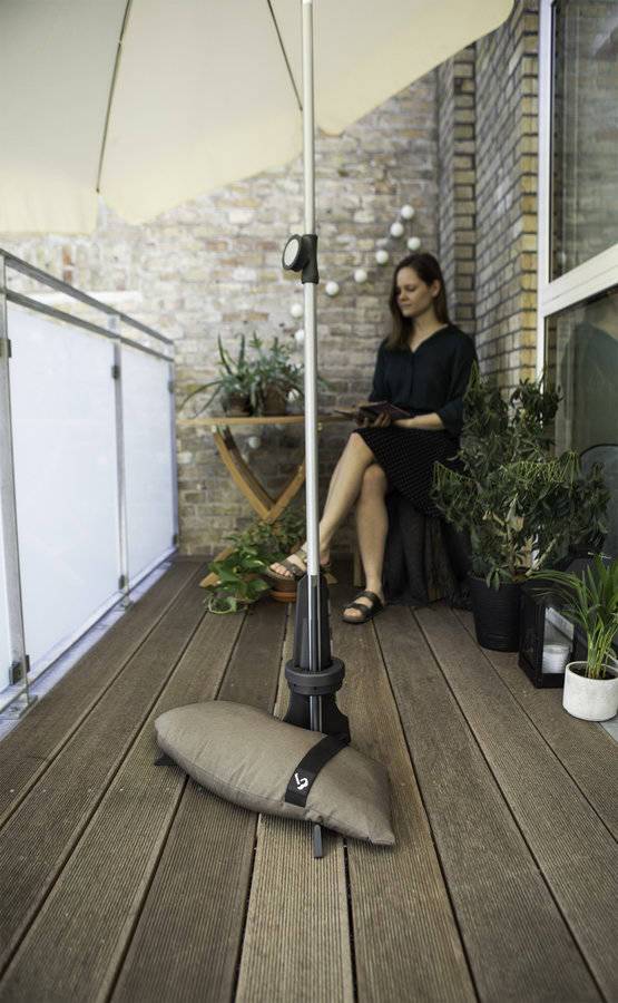 Baser - Pied pour parasol de balcon anthracite -  de Ø20 à 40 mm - 25 Kg Baser - Imagen 3