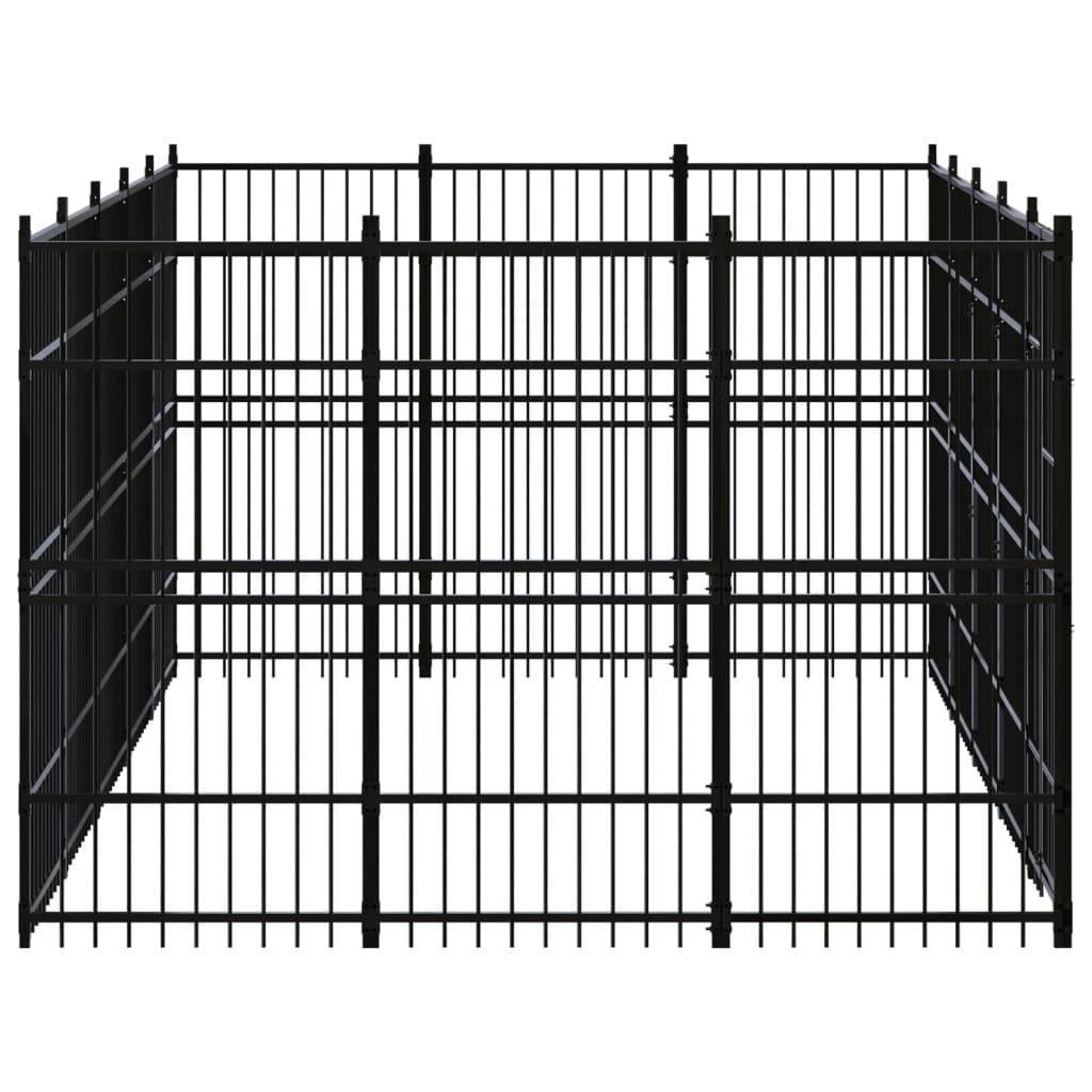 Vidaxl - Chenil d'extérieur pour chiens Acier 13,82 m² vidaXL 3097976 - Imagen 4