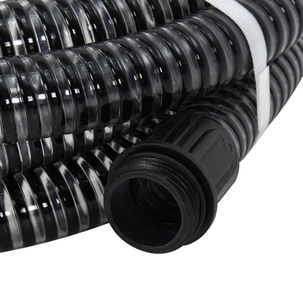 Vidaxl - Tuyau d'aspiration avec raccords en laiton noir 1,1" 25 m PVC vidaXL 151069 - Image 2