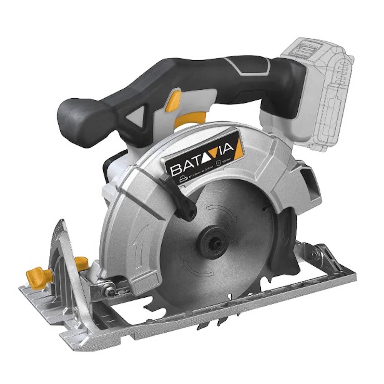 Scie circulaire sans fil 18V 165 mm - Maxxpack - coupe biaise 45° - profondeur réglable - Image 1