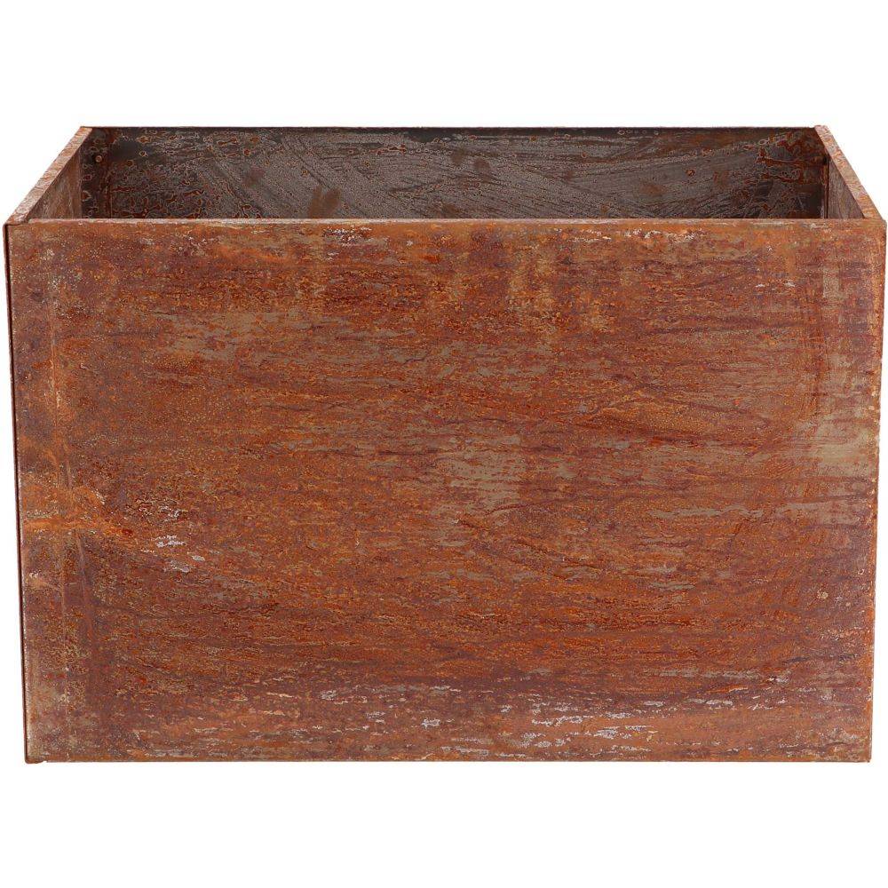 Esschert Design - Jardinière en acier corten rouille 58 x 38 x 38 cm Esschert's Garden - Imagen 4