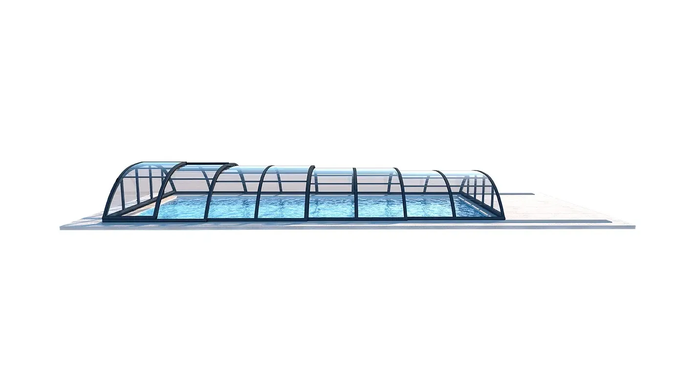 Altanka - Abri de piscine Horizon - 6,47x3,50 m - polycarbonate massif 3 mm - Couleur Ral7016 Graphite - ECO202 - Imagen 3