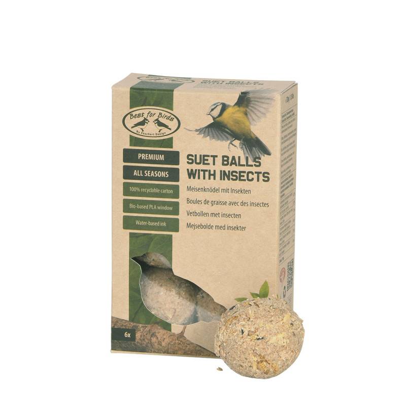 Esschert Design - Lot de 6 Boules de graisse avec insectes pour oiseaux - Esschert Design - Imagen 1