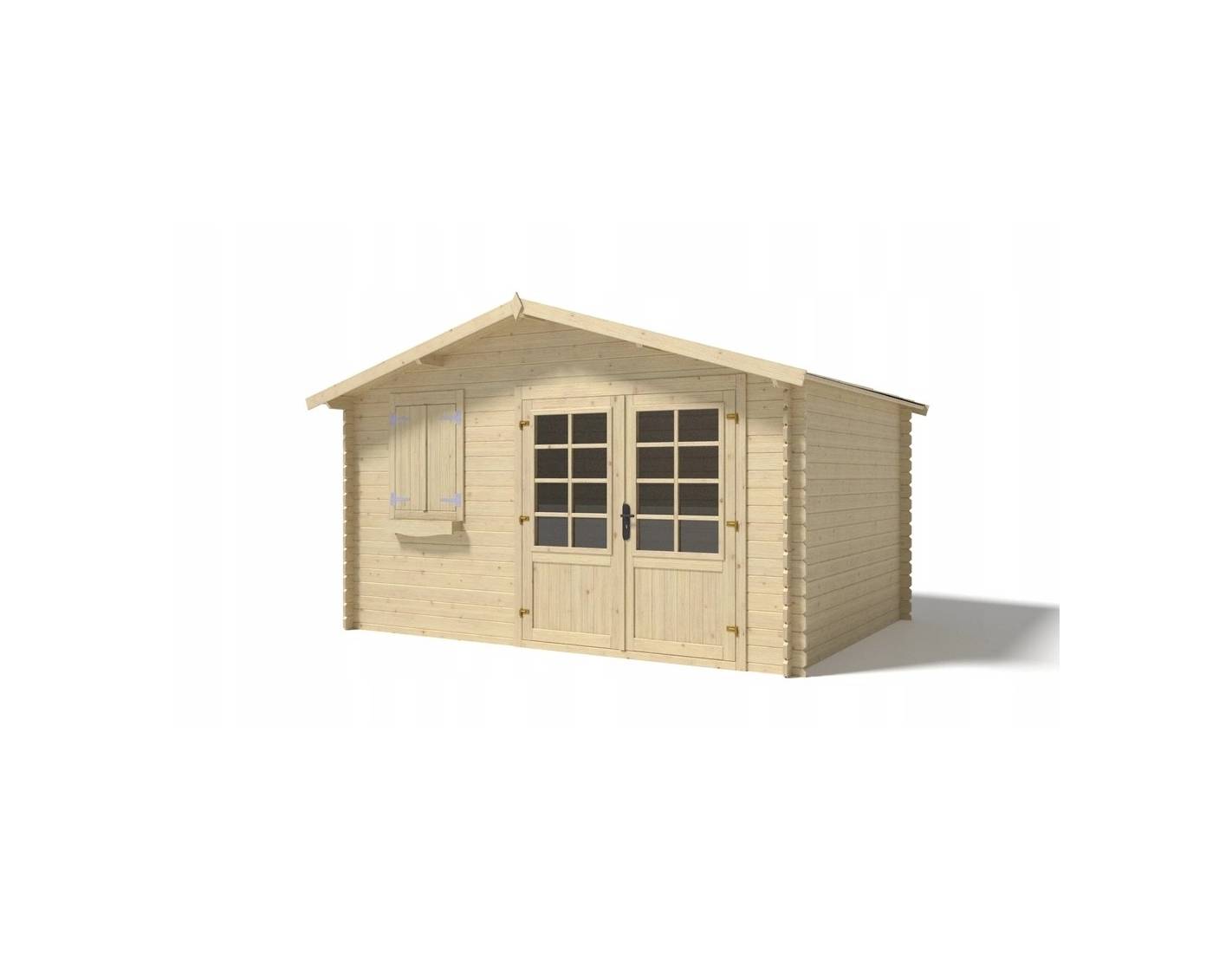 Altanka - Abri de jardin en bois - 12m2 - 4x3m - Ep. 28mm - Couleur: naturel - DOM124 - ALTANKA - Imagen 1