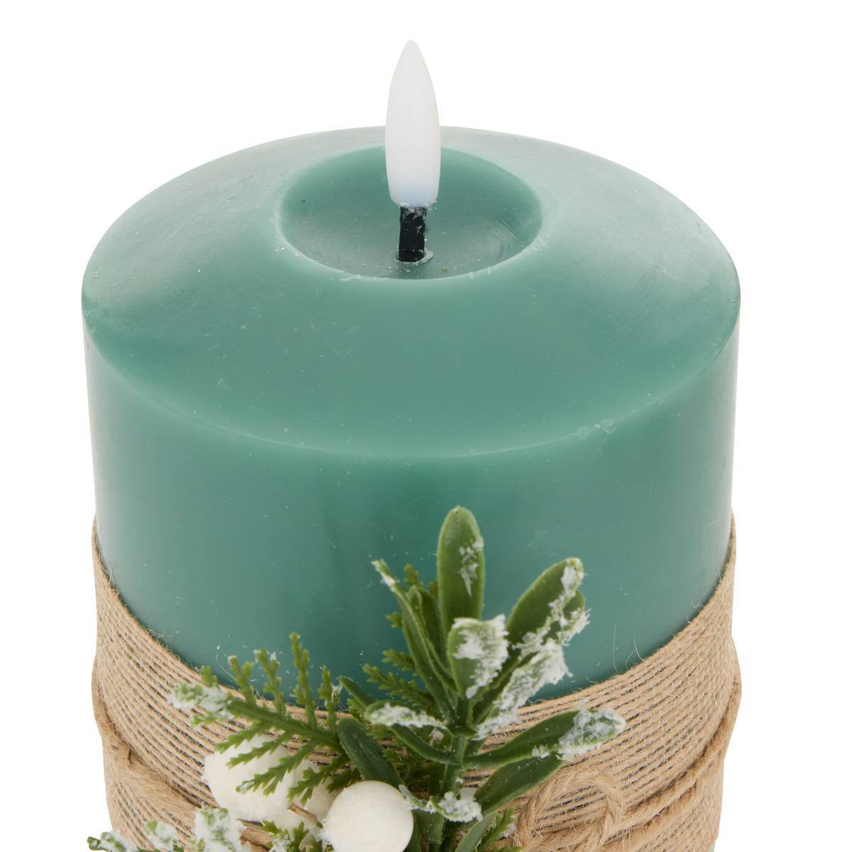 Feeric Christmas - Bougie LED Lupa vert H. 15 cm - Feeric Lights & Christmas - Image 2