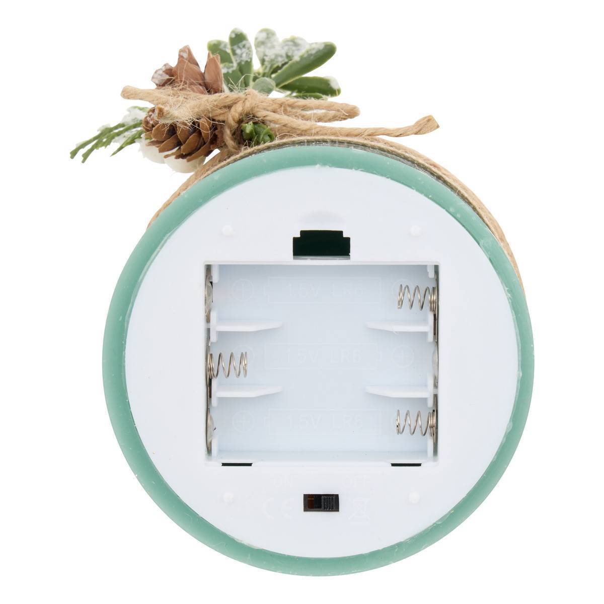 Feeric Christmas - Bougie LED Lupa vert H. 15 cm - Feeric Lights & Christmas - Image 3