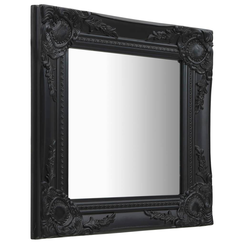 Maison Chic - Miroir mural style baroque 40x40 cm noir Maison Chic