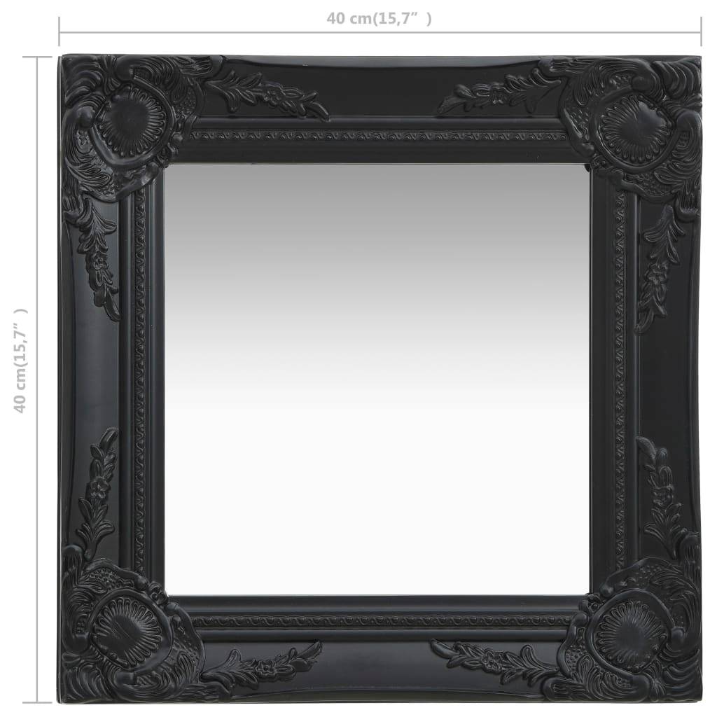 Maison Chic - Miroir mural style baroque 40x40 cm noir Maison Chic - Image 5