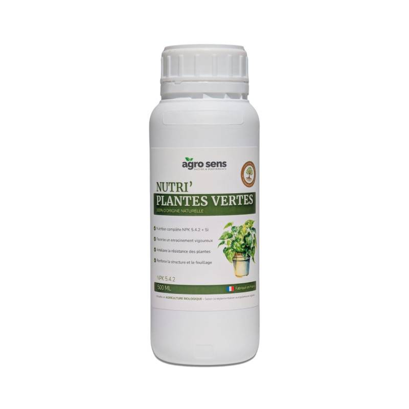 Nutri Plantes Vertes - Engrais liquide pour plantes vertes - 500 ml (250 litres de préparation) - Image 1