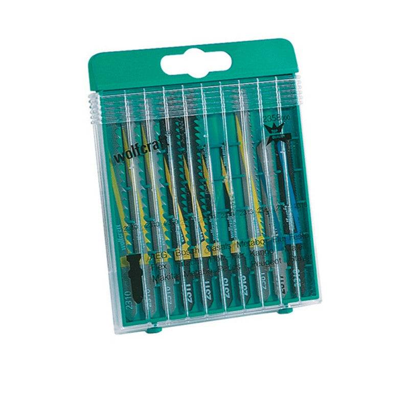 Wolfcraft - Coffret de 10 lames WOLFCRAFT 2358000 pour scie sauteuse Wolfcraft - Imagen 1