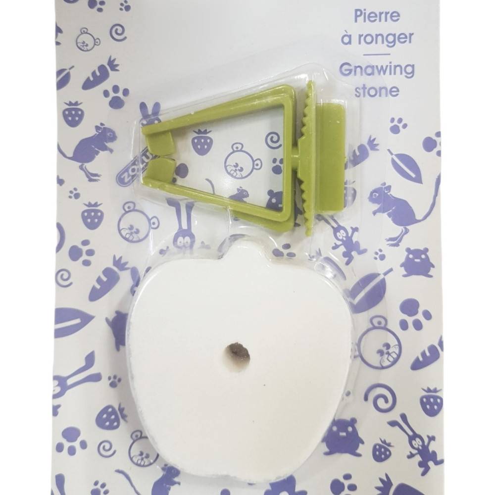 animallparadise - Pierre à ronger Forme pomme 60 g pour rongeurs - Imagen 1