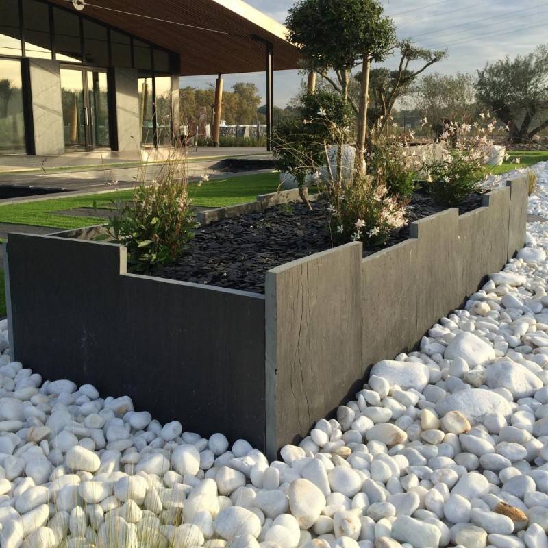 Pas japonais palis ardoise 100 x 50 x 3 cm - Noir  (Lot de 1) - Jardinex - Image 2