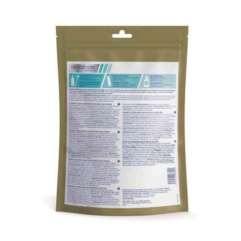 Friandises dentaire chiens de + 30kg -  VEGGIEDENT ZEN L 15 lamelles - Imagen 2