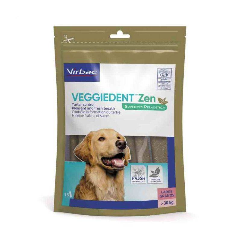 Friandises dentaire chiens de + 30kg -  VEGGIEDENT ZEN L 15 lamelles - Imagen 1