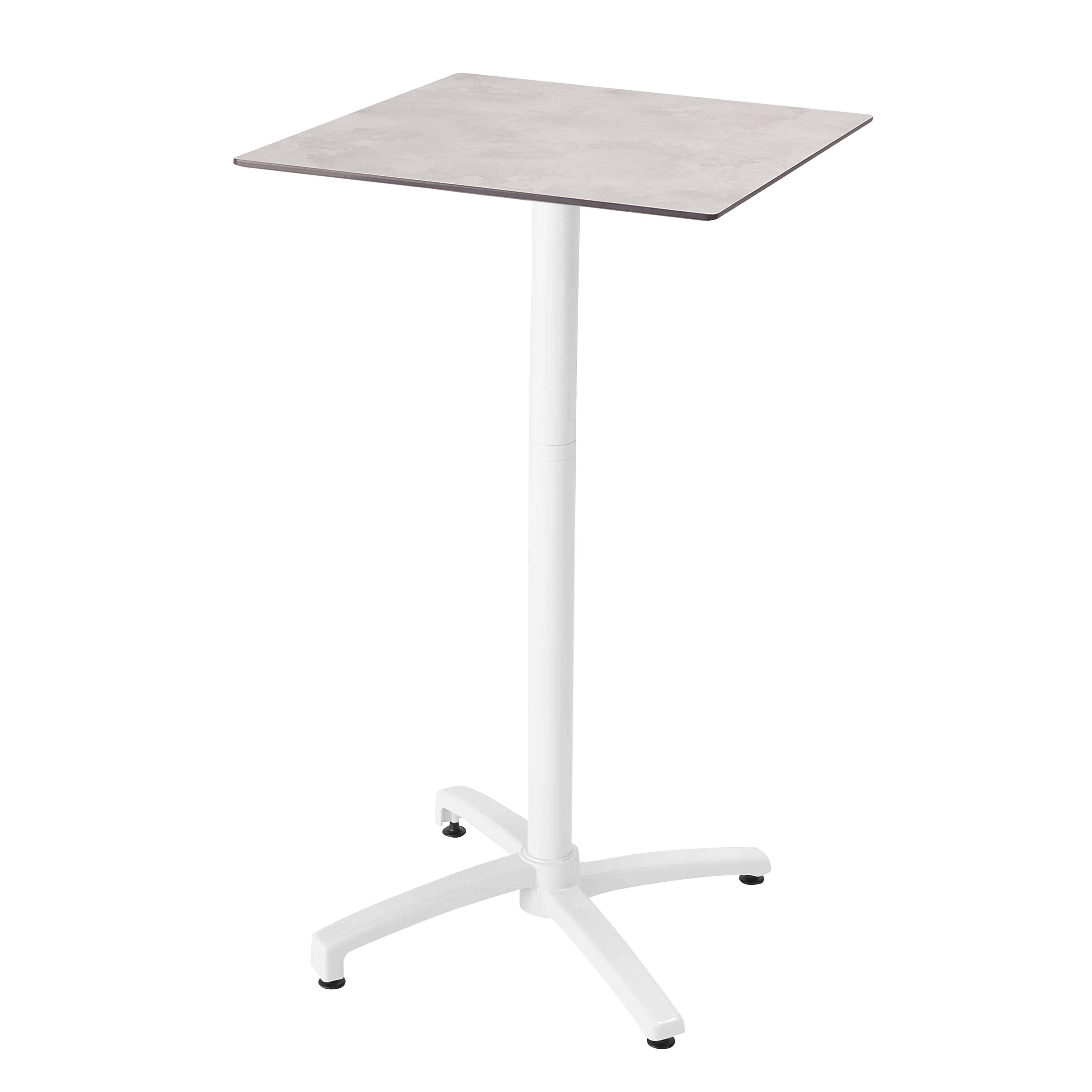 Oviala - Table haute de terrasse 60 x 60 cm inclinable stratifié béton gris Opéra - Oviala - Imagen 1