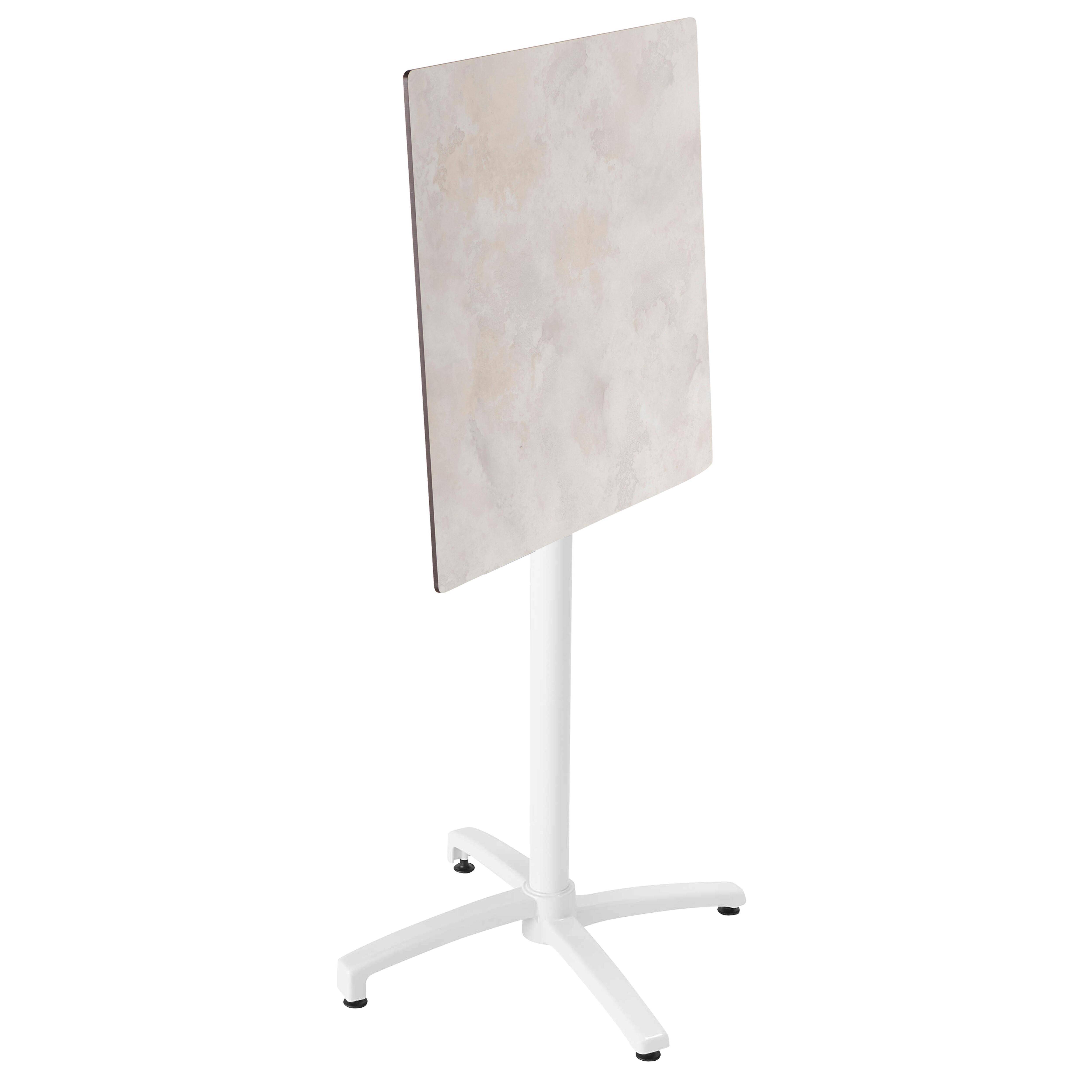 Oviala - Table haute de terrasse 60 x 60 cm inclinable stratifié béton gris Opéra - Oviala - Imagen 2