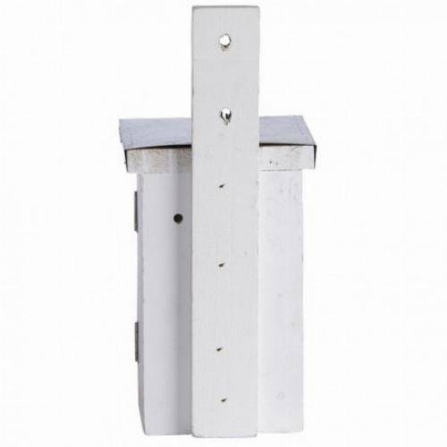 Esschert Design - Nichoir en bois pour roitelet - toit en zinc - Blanc - Image 4