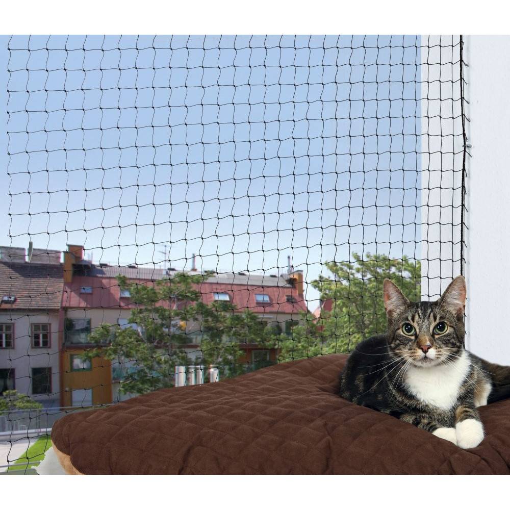 Filet de protection 2 x 1,5 m, noir pour chat - Image 1