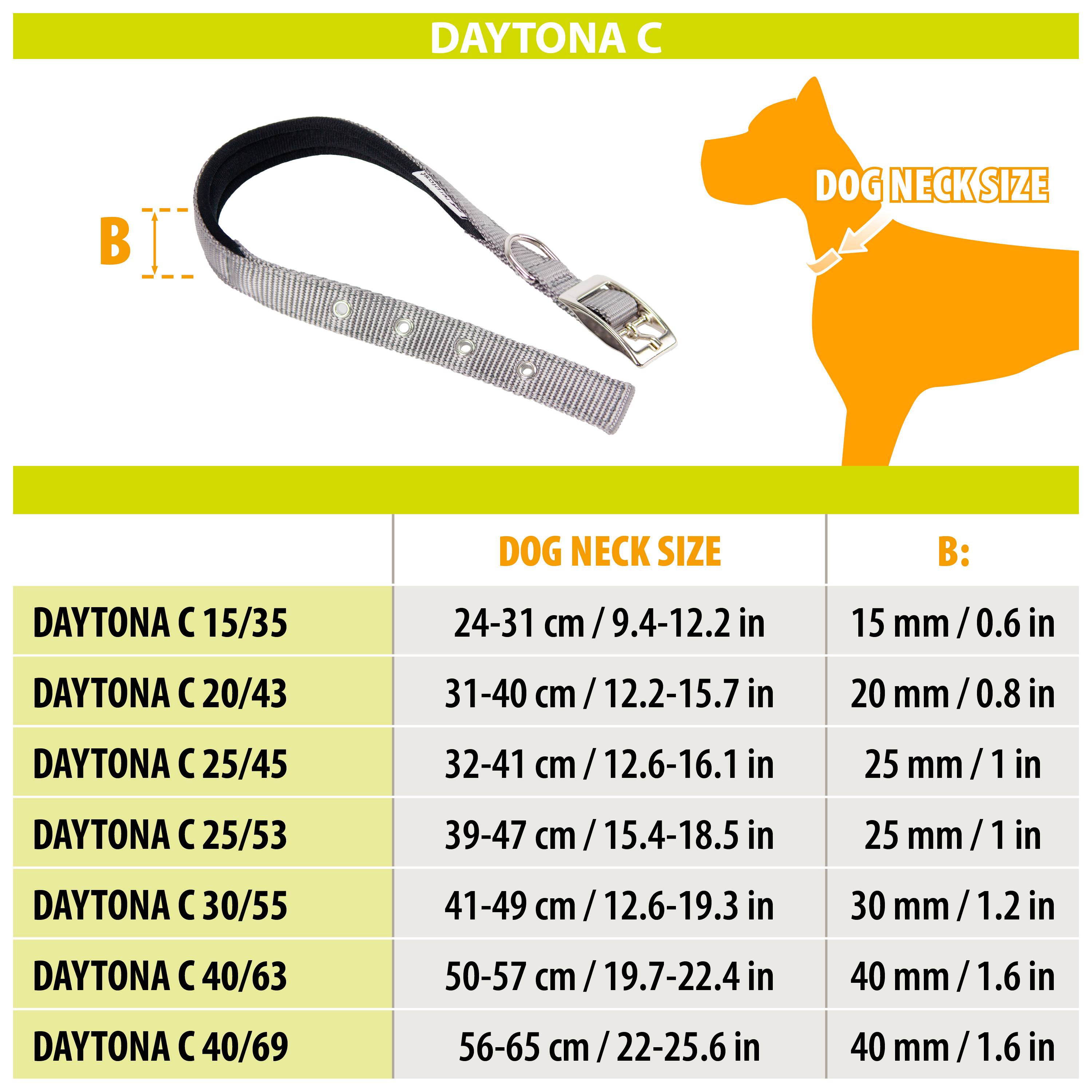 Ferplast - Collier chien chiens nylon souple rembourrage FERPLAST DAYTONA différentes tailles et couleurs - Imagen 2