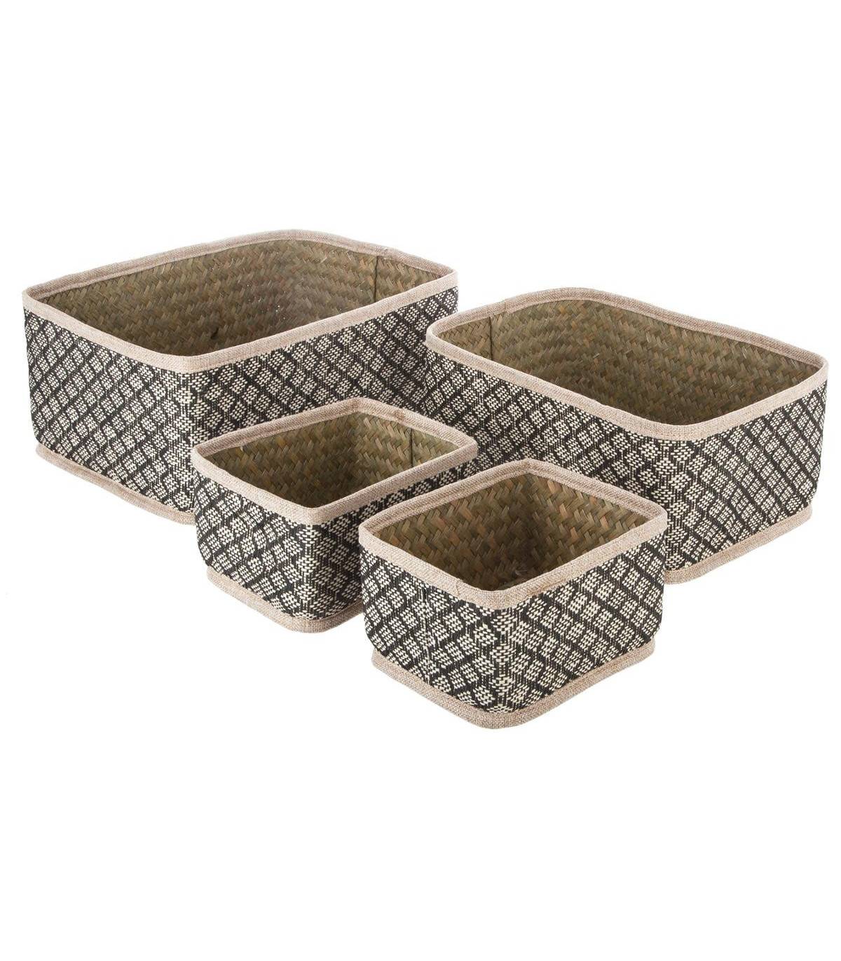 Set de 4 Paniers de rangement en Osier Nomade - Imagen 1