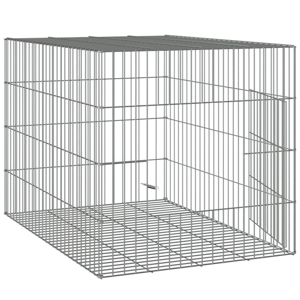 Vidaxl - Cage à lapin 78x54x54 cm Fer galvanisé vidaXL 171567 - Imagen 5