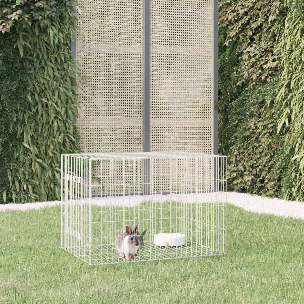 Vidaxl - Cage à lapin 78x54x54 cm Fer galvanisé vidaXL 171567 - Imagen 1