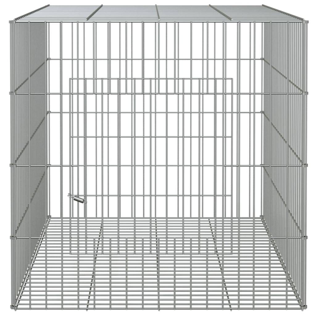 Vidaxl - Cage à lapin 78x54x54 cm Fer galvanisé vidaXL 171567 - Imagen 6