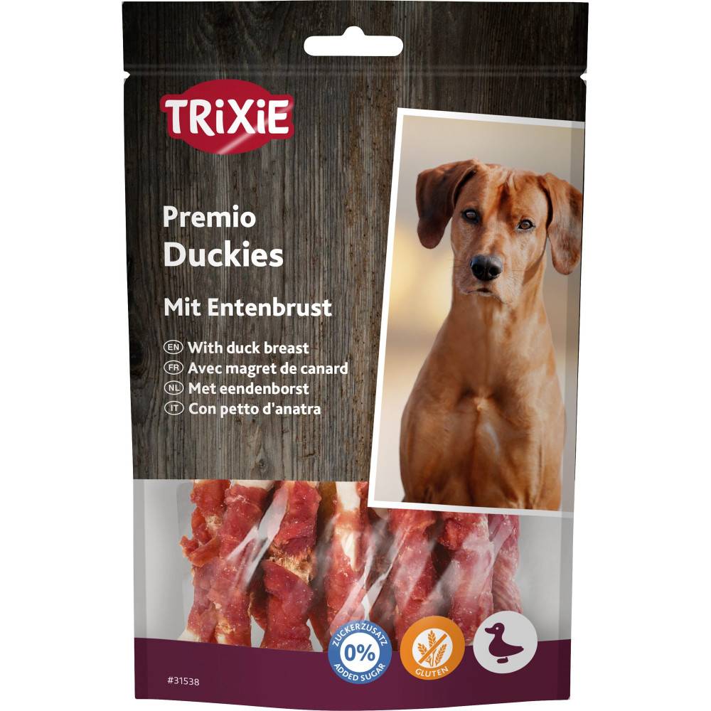 Trixie - Friandise snack os au magret de canard pour chiens 100 g - Imagen 1