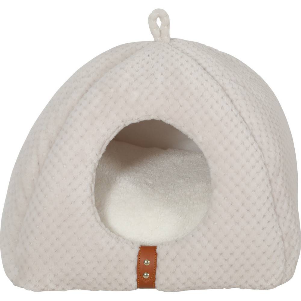 animallparadise - Abri Igloo PALOMA  39 x 38 x 32cm Couleur beige pour chat. - Imagen 5