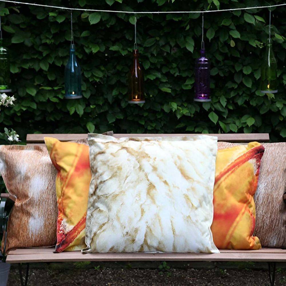 Esschert Design - Coussin extérieur imperméable daim 59  x 59 x 13 cm Esschert Design - Imagen 2