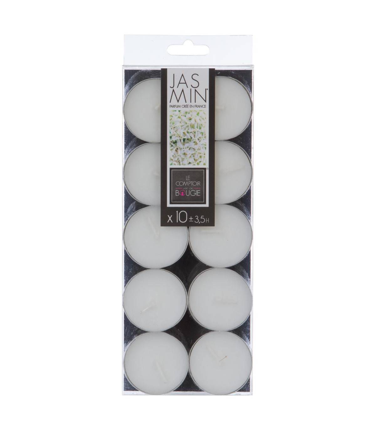 Lot de 10 bougies parfumées Jasmin - Imagen 2