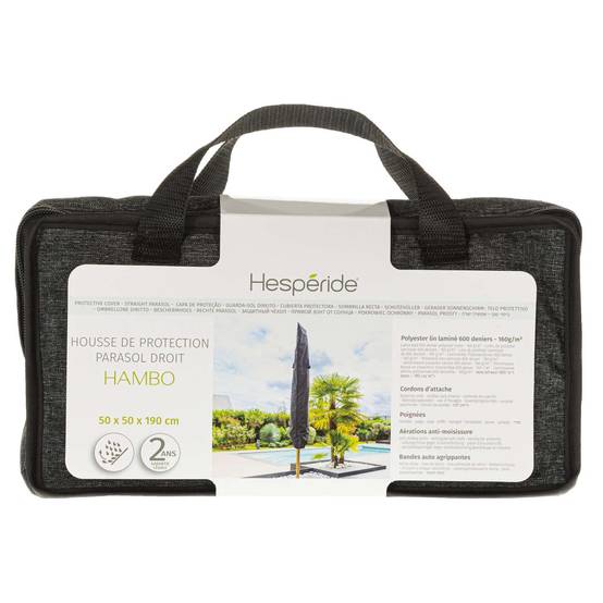 Hesperide - Housse de protection pour parasol HAMBO - 50 x 50 x 190 cm - Gris - Hespéride - Image 4